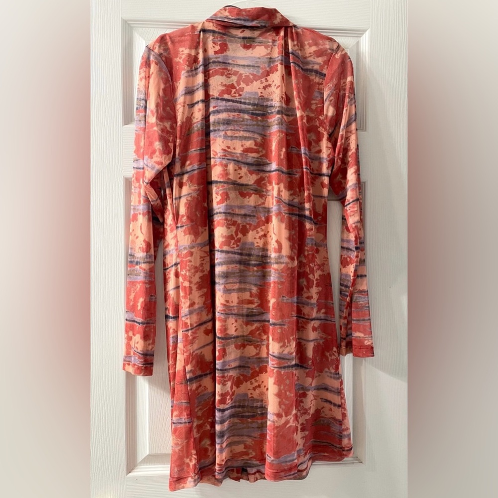 Long sleeve mesh dress - Picture 4 of 4